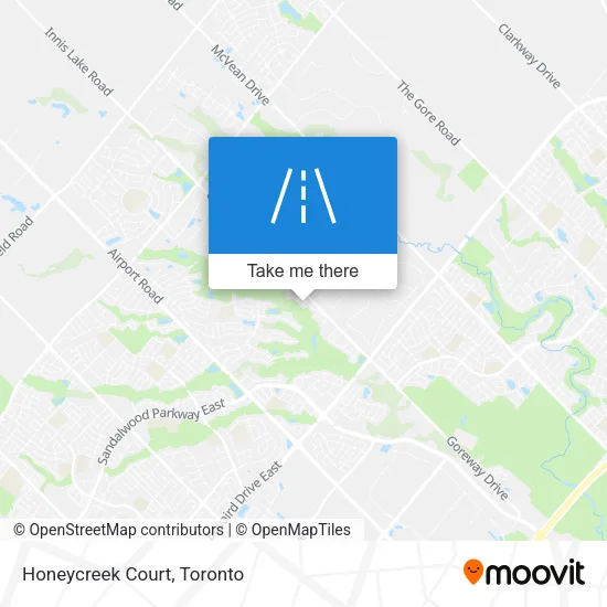 Honeycreek Court map