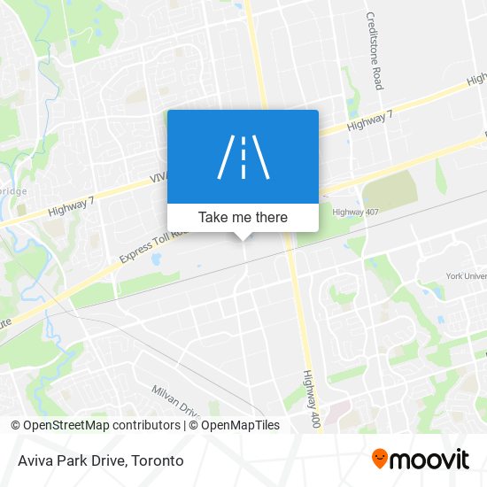 Aviva Park Drive map