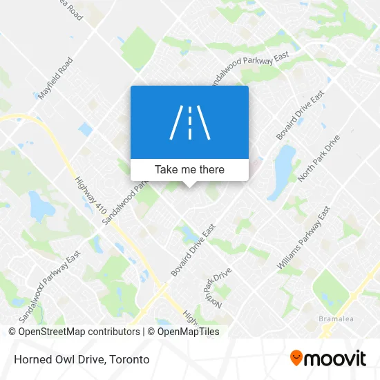 Horned Owl Drive map