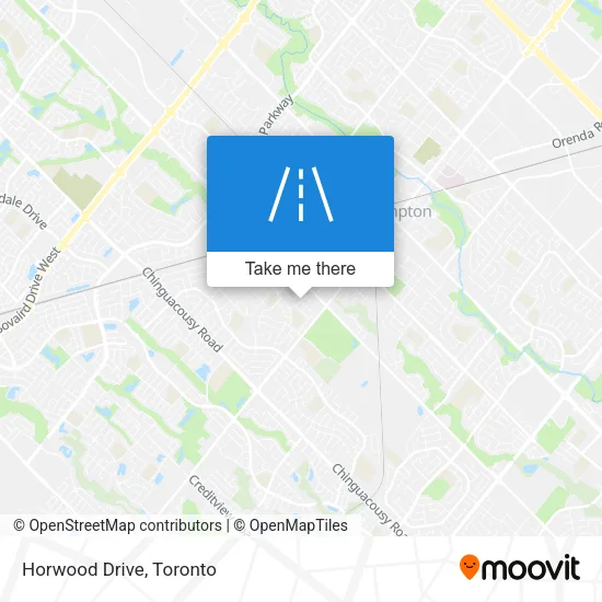 Horwood Drive map