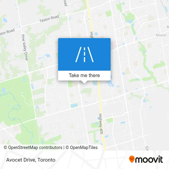 Avocet Drive map