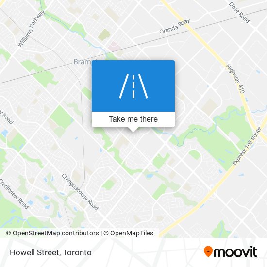 Howell Street map