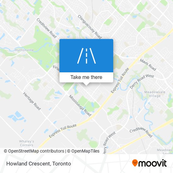 Howland Crescent map
