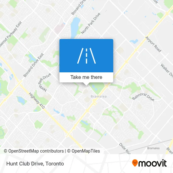 Hunt Club Drive map