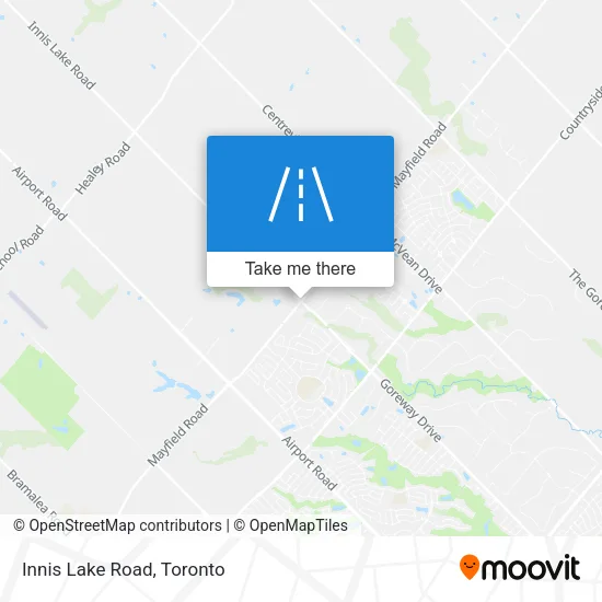 Innis Lake Road map
