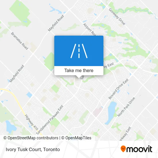 Ivory Tusk Court map
