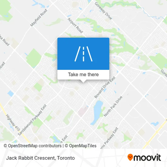 Jack Rabbit Crescent map