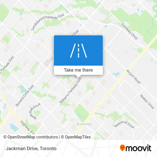 Jackman Drive map