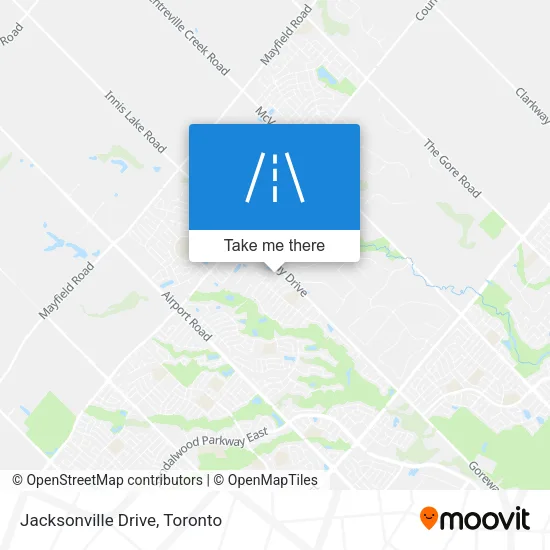 Jacksonville Drive map