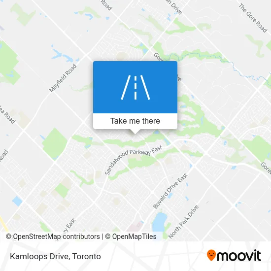 Kamloops Drive map