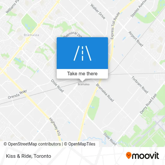 Kiss & Ride map