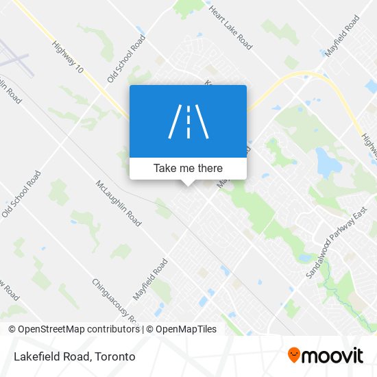 Lakefield Road map