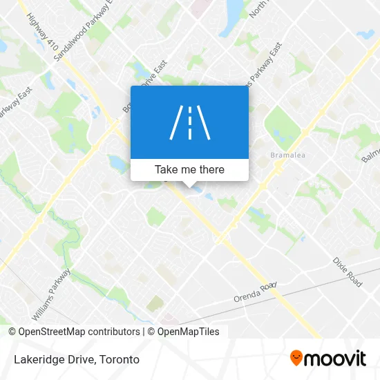Lakeridge Drive map