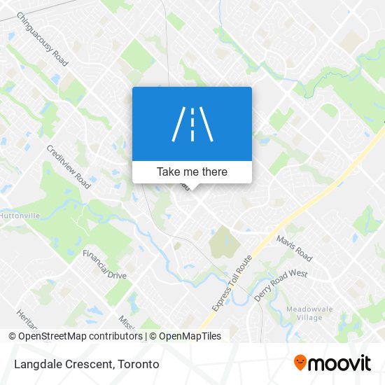 Langdale Crescent map