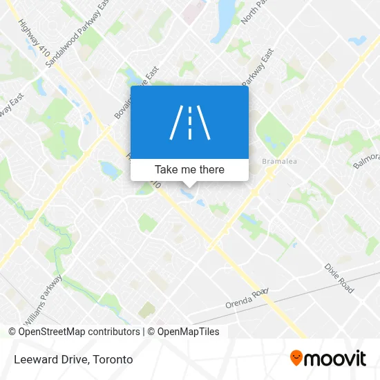 Leeward Drive map