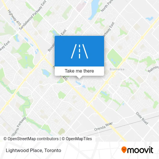 Lightwood Place map