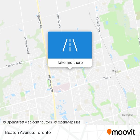 Beaton Avenue map