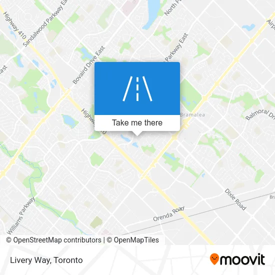 Livery Way map