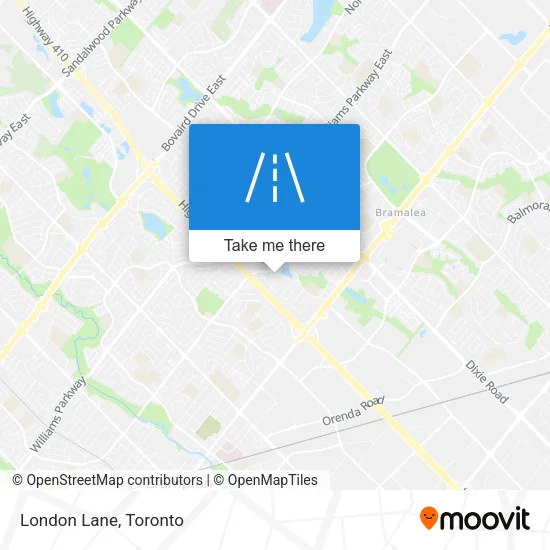London Lane map