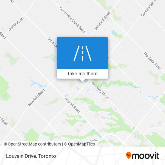 Louvain Drive map