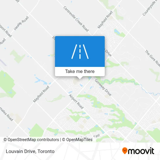 Louvain Drive map