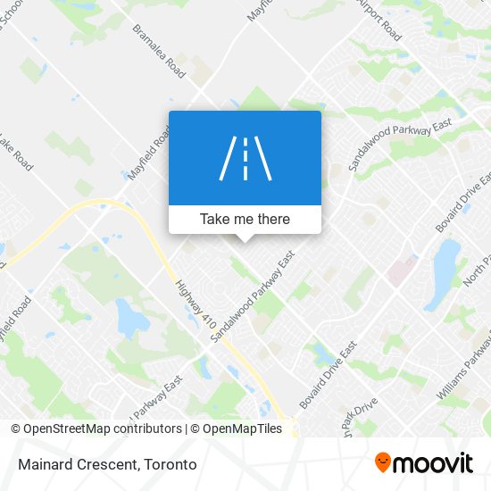 Mainard Crescent map