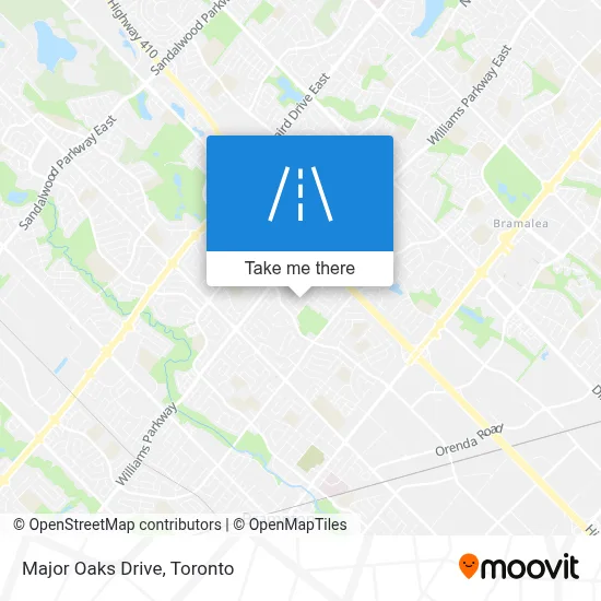 Major Oaks Drive map