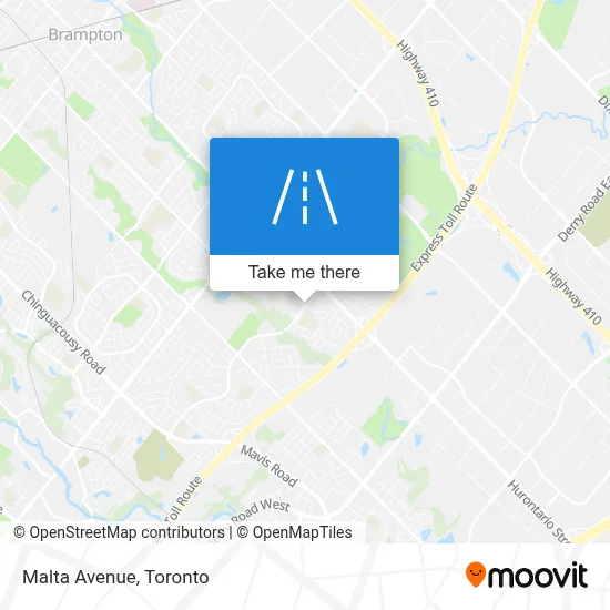 Malta Avenue map
