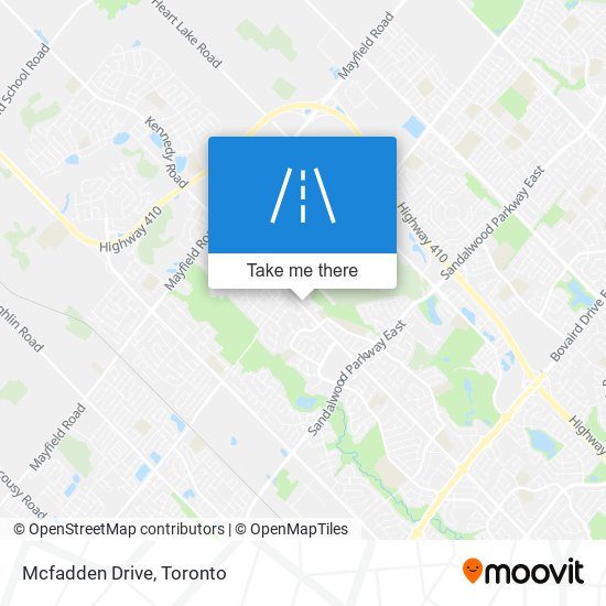 Mcfadden Drive map