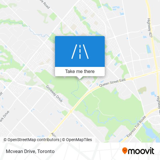 Mcvean Drive map