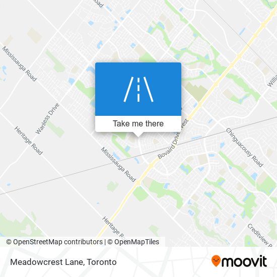 Meadowcrest Lane map