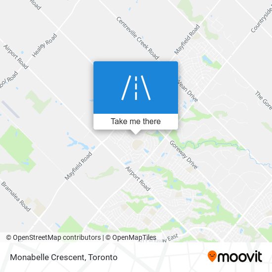 Monabelle Crescent map