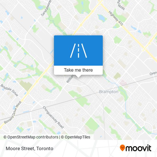 Moore Street map