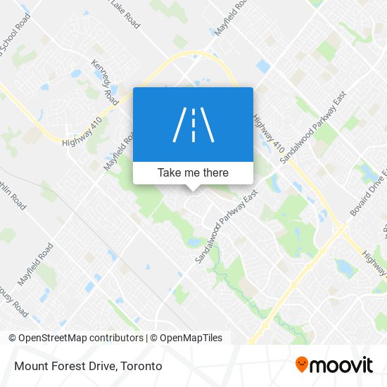 Mount Forest Drive map