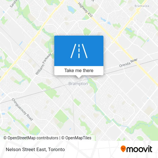 Nelson Street East map