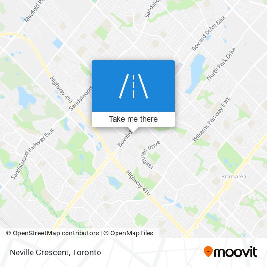 Neville Crescent map