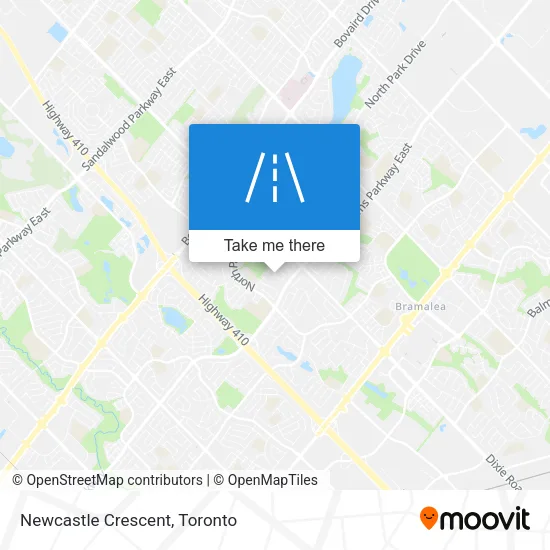 Newcastle Crescent map