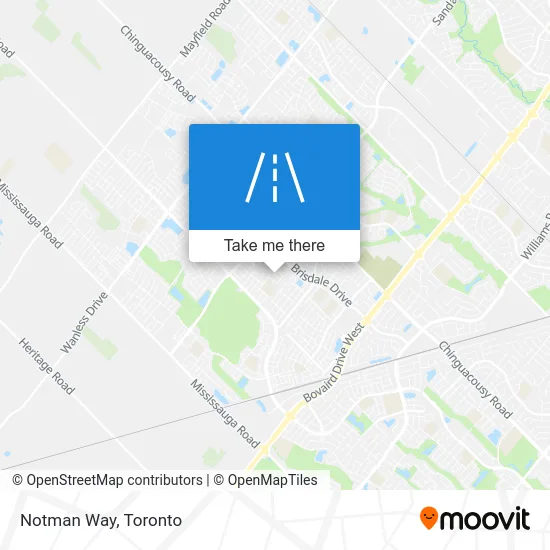 Notman Way map