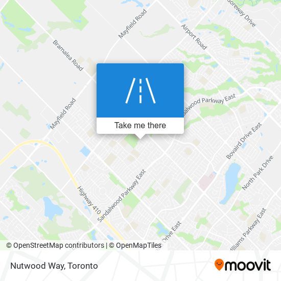 Nutwood Way map