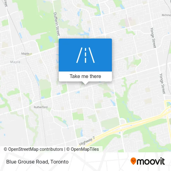 Blue Grouse Road map