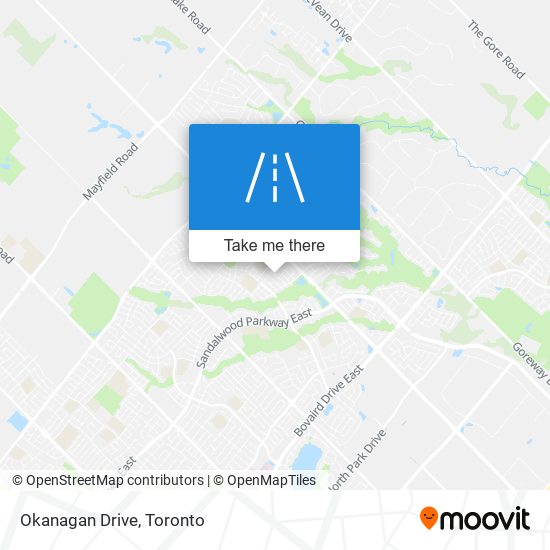 Okanagan Drive map