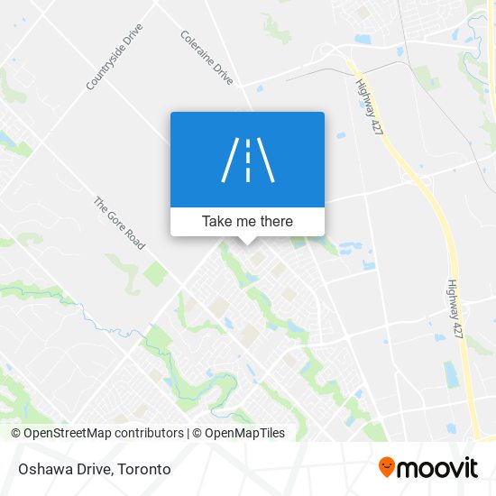 Oshawa Drive map