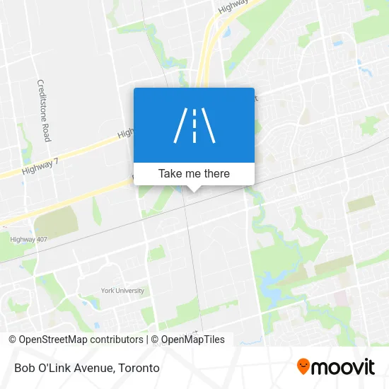 Bob O'Link Avenue map