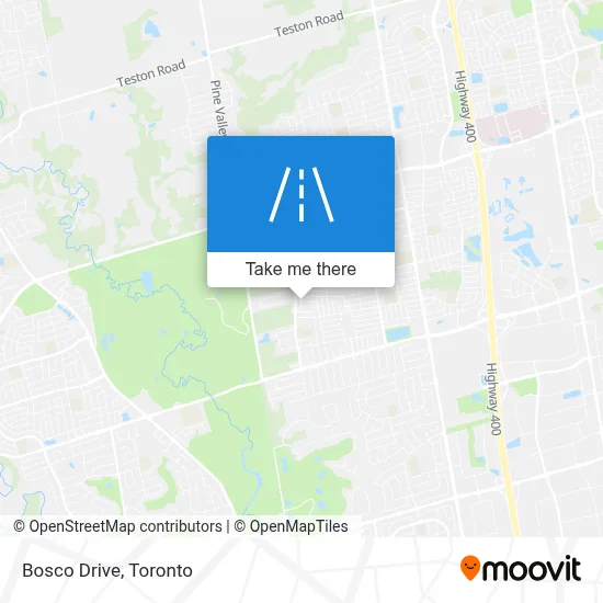 Bosco Drive map
