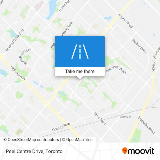 Peel Centre Drive map