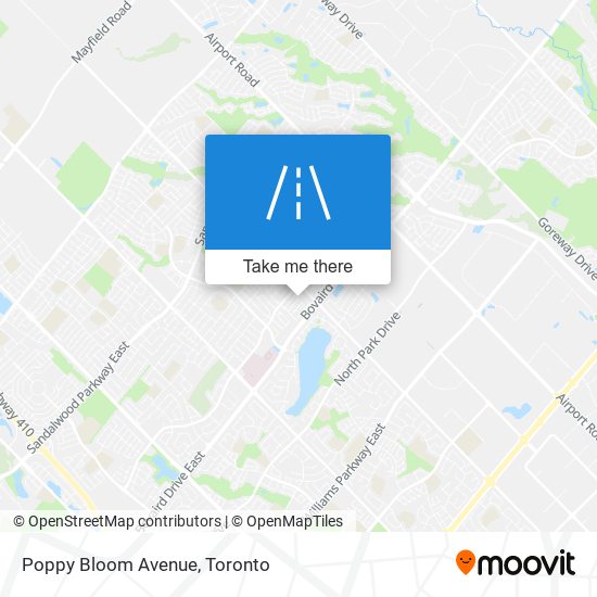 Poppy Bloom Avenue map
