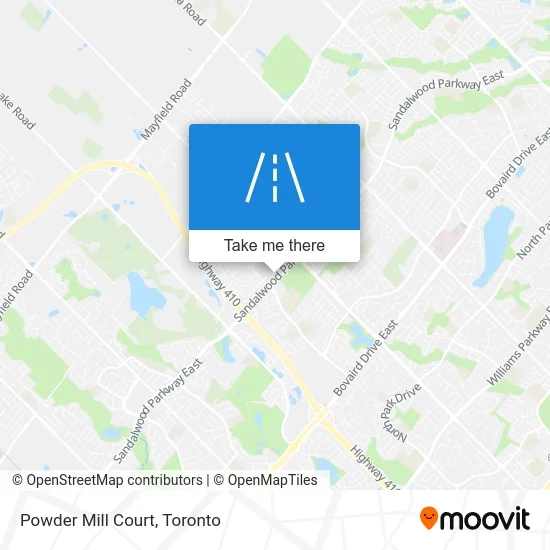 Powder Mill Court map