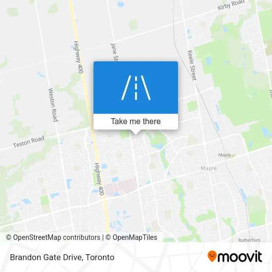 Brandon Gate Drive map