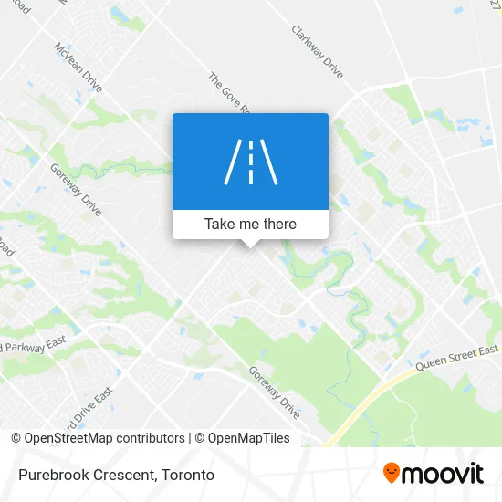 Purebrook Crescent map