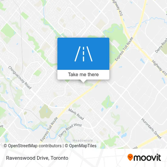 Ravenswood Drive map